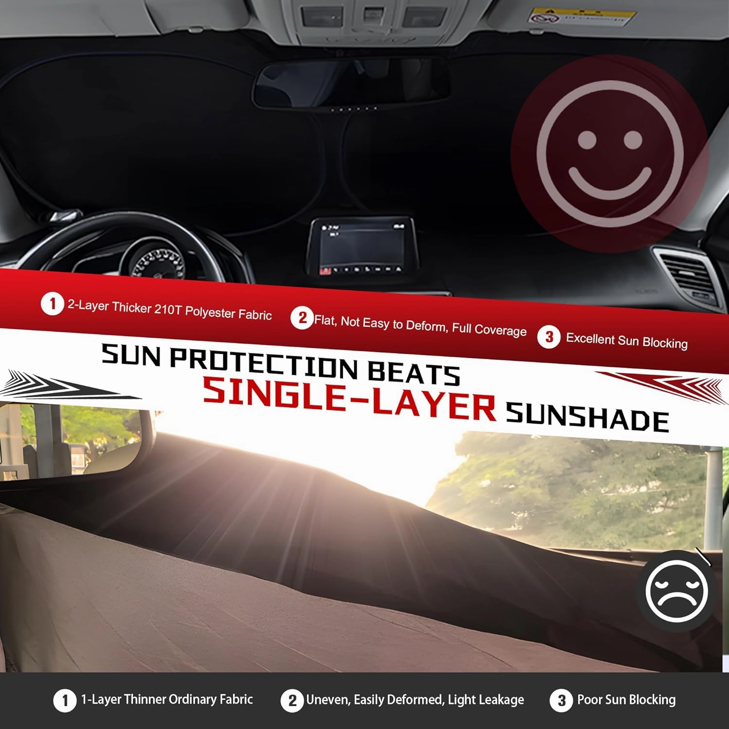Windshield Sun Shade for 2023-2025 Le-xus RX 350 450h Foldable Sun Sunshade for Car Front Window Blocks UV Rays and Heat Automotive Interior Protector Custom Fit Accessories