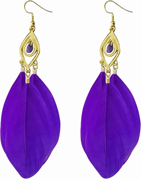Women Earring for Mother Ramadan Gifts Style Earrings Retro Fashion Leaves Long Feather Earrings Beach Holiday Style Female Earrings Earring Studs Small