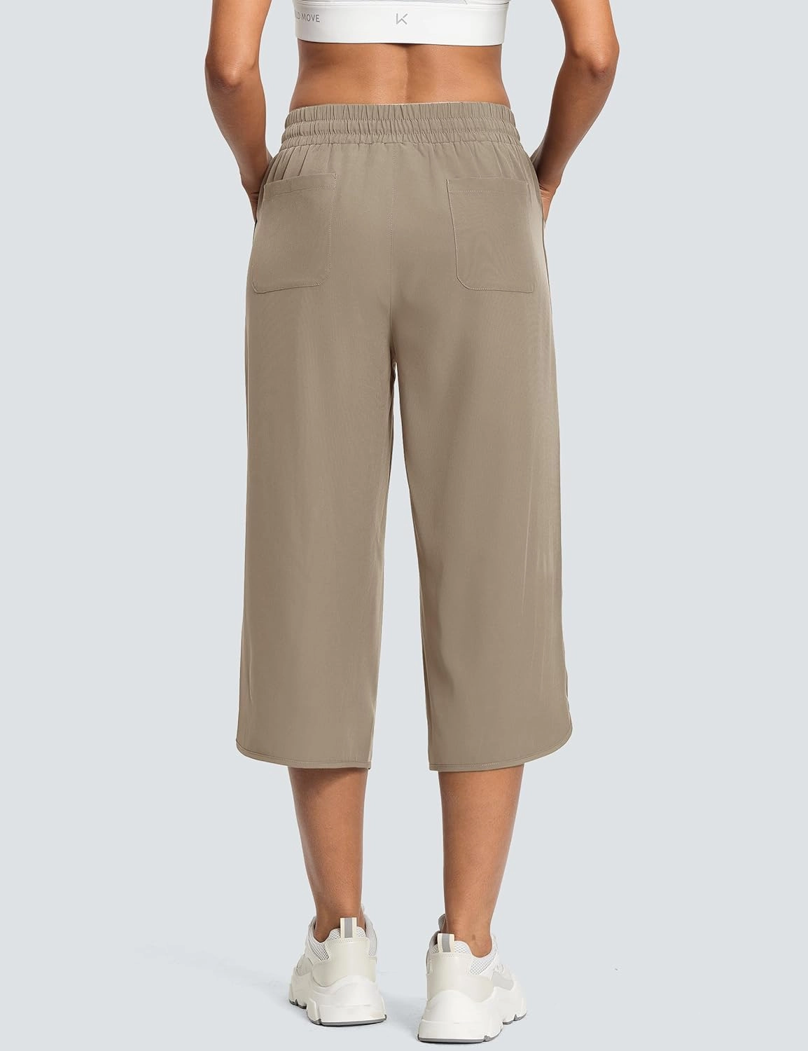 Women's Capri Pants Wide Leg Plus Size Lightweight Quick Dry Casual Summer Pants Sweatpants Hiking Walking