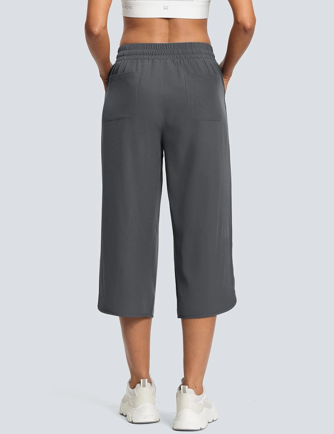 Women's Capri Pants Wide Leg Plus Size Lightweight Quick Dry Casual Summer Pants Sweatpants Hiking Walking