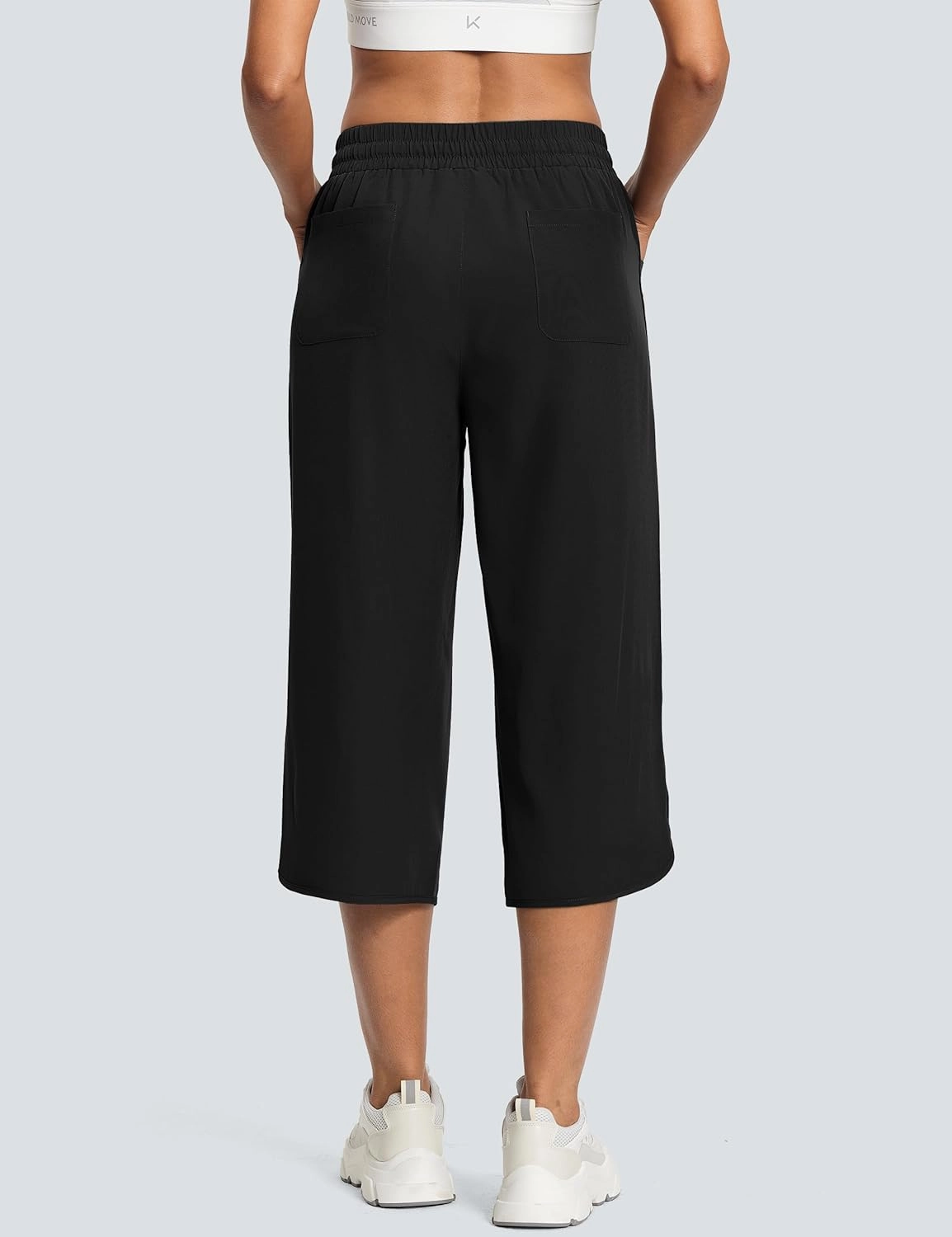 Women's Capri Pants Wide Leg Plus Size Lightweight Quick Dry Casual Summer Pants Sweatpants Hiking Walking
