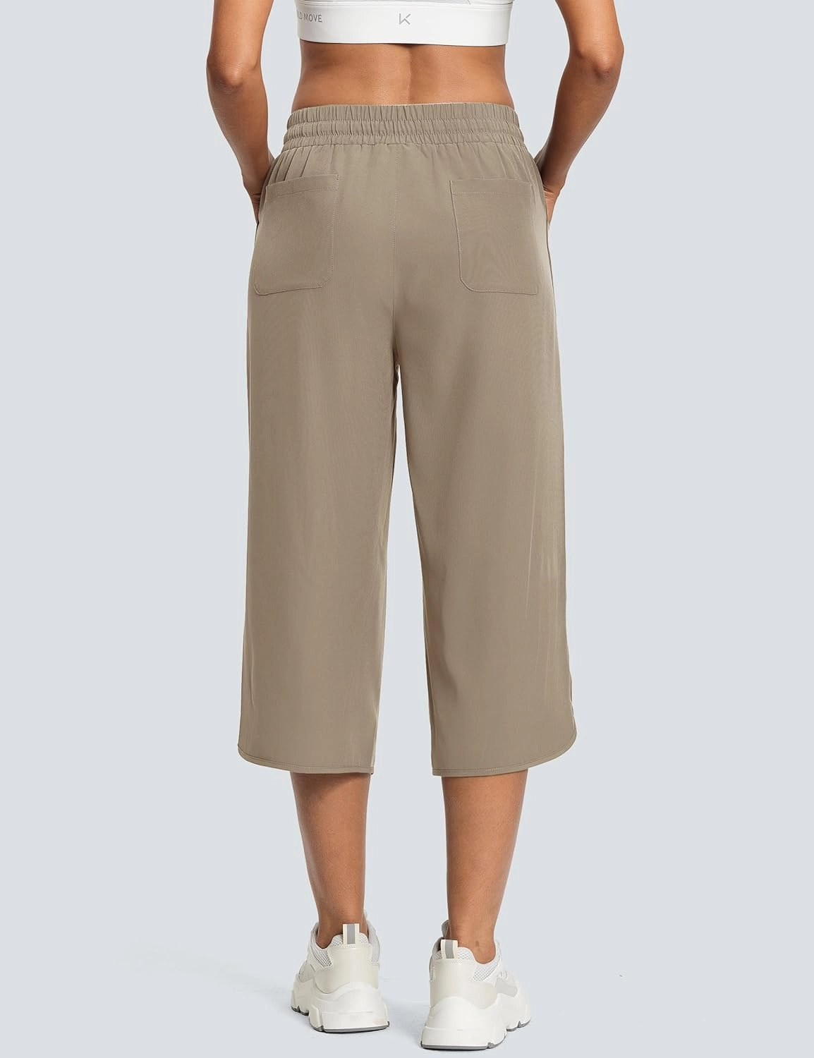 Women's Capri Pants Wide Leg Plus Size Lightweight Quick Dry Casual Summer Pants Sweatpants Hiking Walking