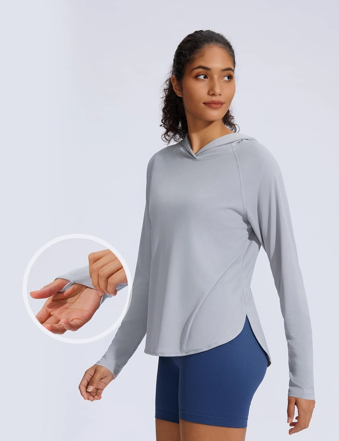 Women's UPF 50  Sun Shirt SPF Long Sleeve Lightweight Hoodie UV Protection Clothing Hiking Fishing Outdoor