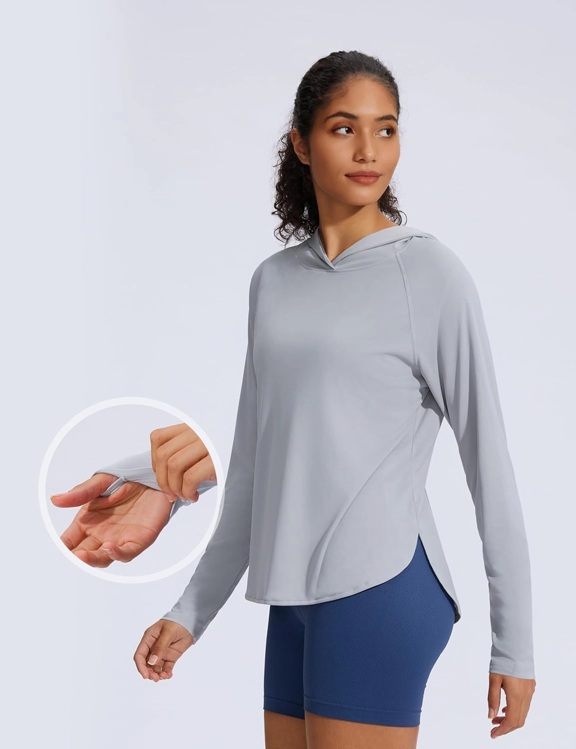 Women's UPF 50  Sun Shirt SPF Long Sleeve Lightweight Hoodie UV Protection Clothing Hiking Fishing Outdoor