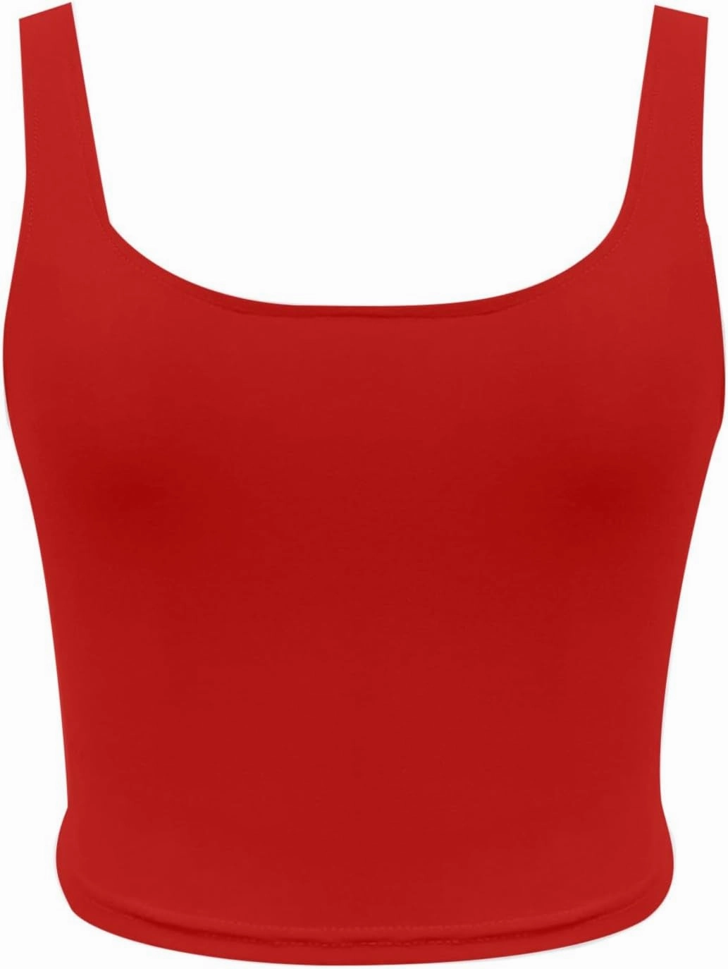 Women Sleeveless Vest Square Neck Double Layer Fitness Casual Short Top Vest N