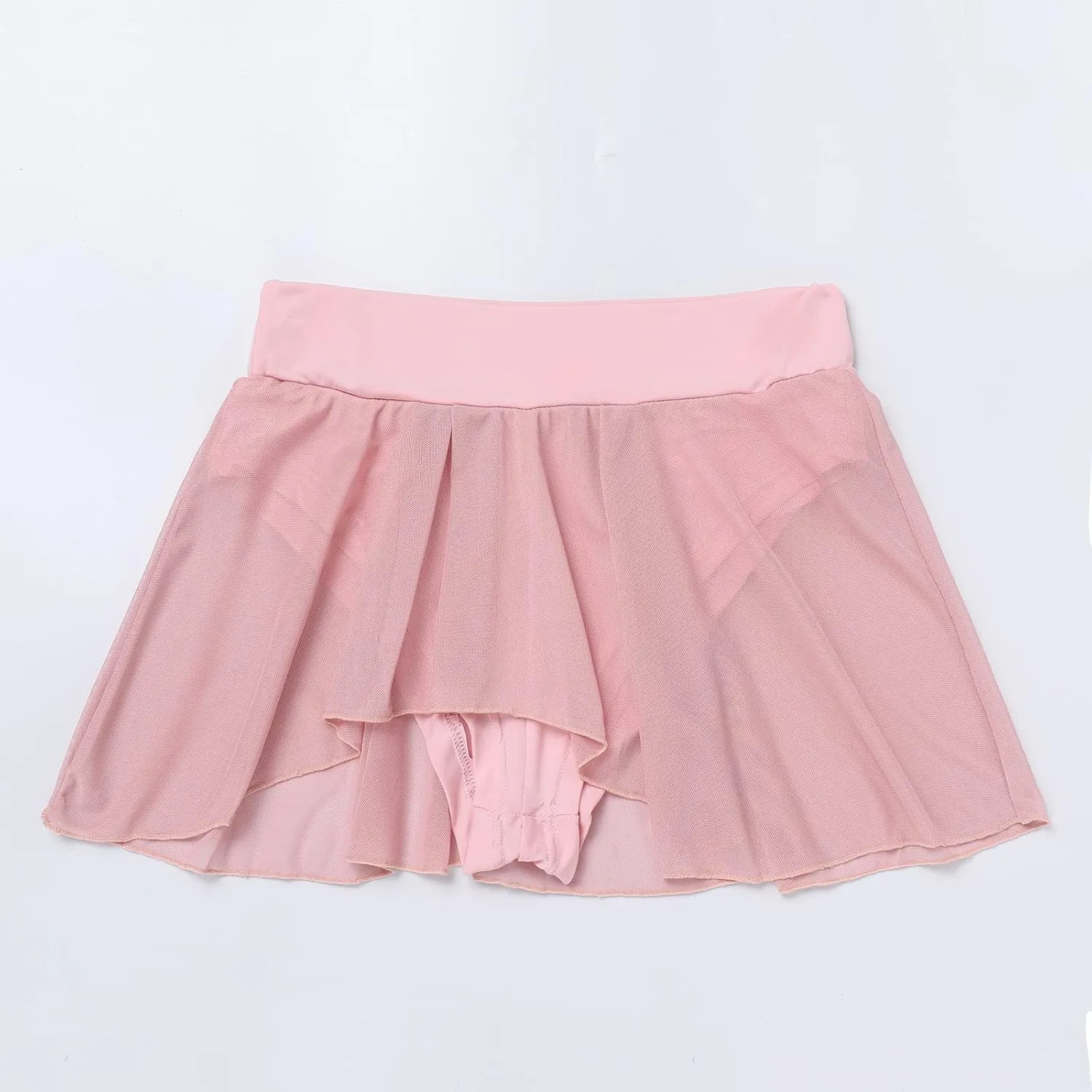 Womens Sexy Flowy Skirts Shorts Sheer Tulle 2 in 1 Pole Dance Yoga Rave Bottoms Sexy Butterfly Booty Shorts Hot Pants