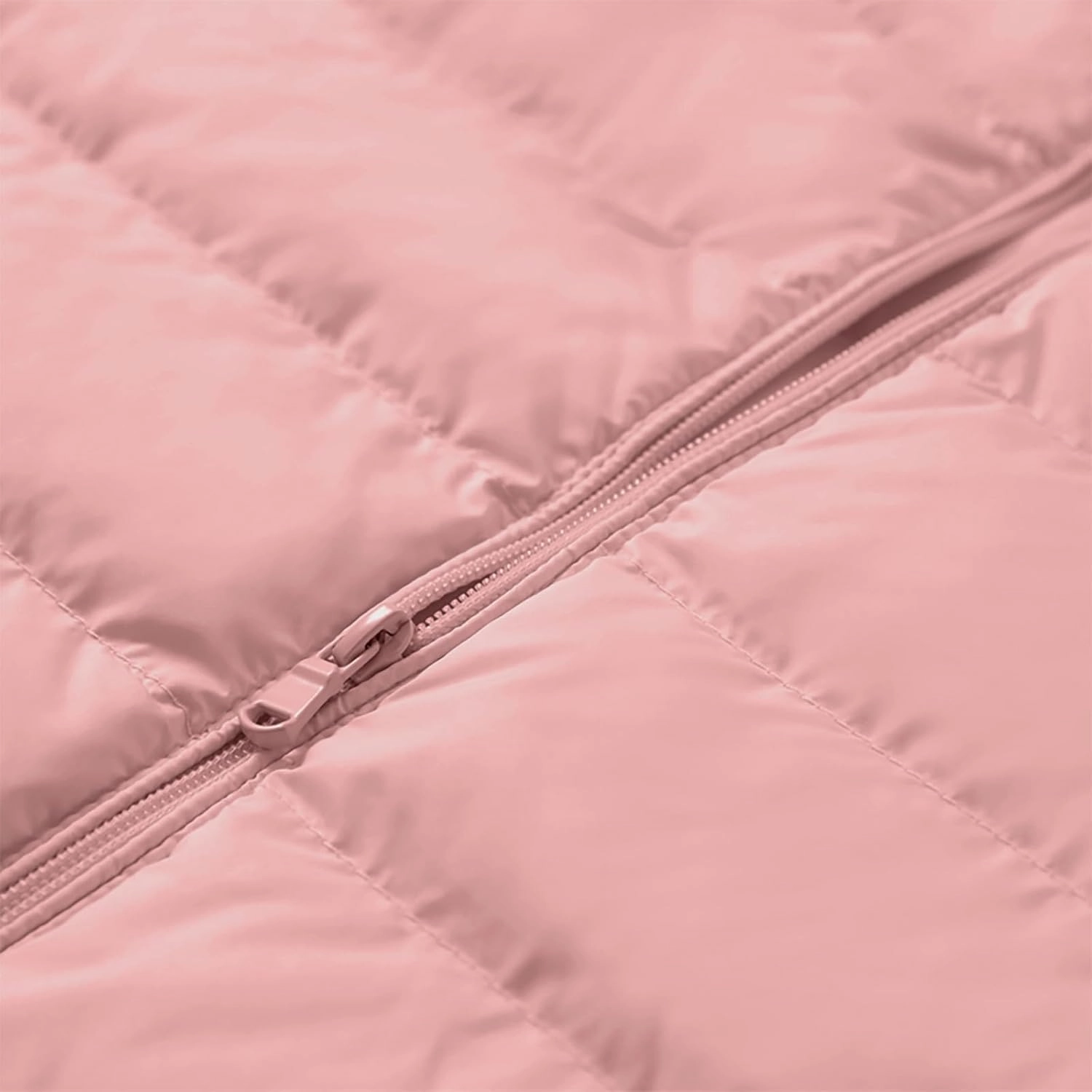 Womens Winter Basic Quilted Jackets Long Sleeve Full Zip Lightweight Puffer Coats with Pockets 2023Winter Warm Tops