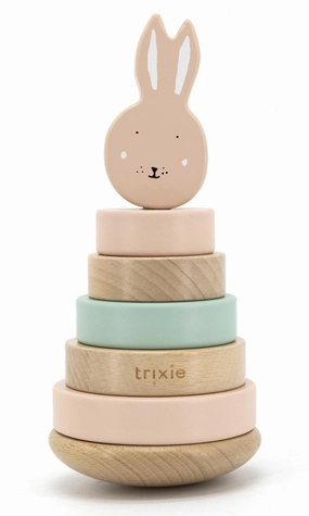 Wooden stacking pyramid - Mrs. Rabbit by Trixie