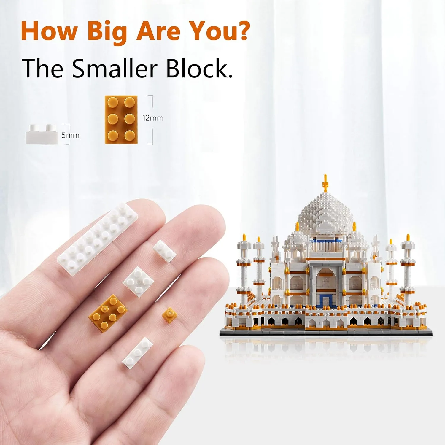World Famous Architecture Taj Mahal Micro Building Block Set for Adults and Kid Age of 14  - 3950PCS