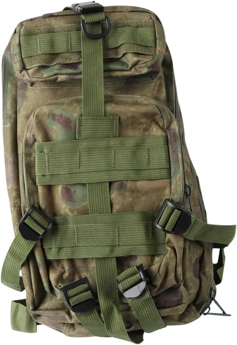Yardwe Small Camouflage Backpack Style Hiking Trekking Camping Compartments Adjustable Straps Lightweight