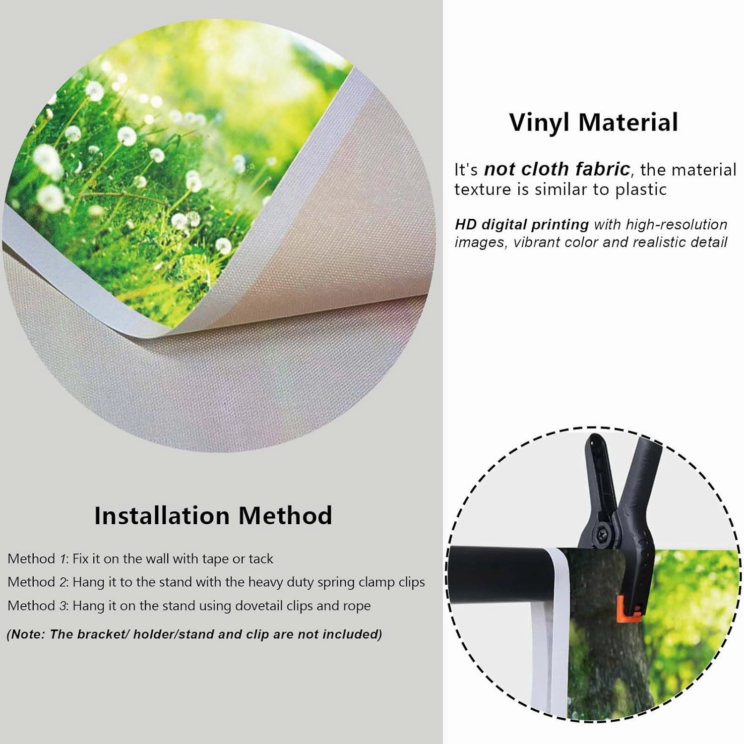 YongFoto 7x5ft Spring Green Grassland Backdrop for Photography Dandelion Grass Tree Bright Sunshine Nature Scenery Easter Day Outdoor Camping Picnic Holiday Kids Adults Portrait Photo Studio Prop