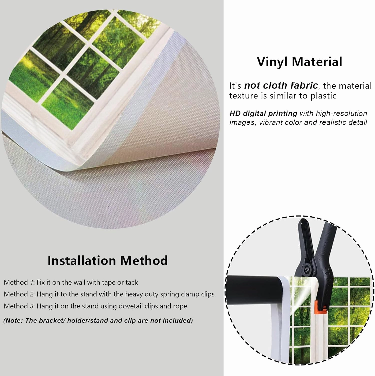 YongFoto 8x6ft Spring Window Scenery Backdrop Green Forest Jungle Trees Sunshine Nature Landscape Wedding Photography Background Girl Woman Birthday Party Kids Adults Portrait Photo Studio Props