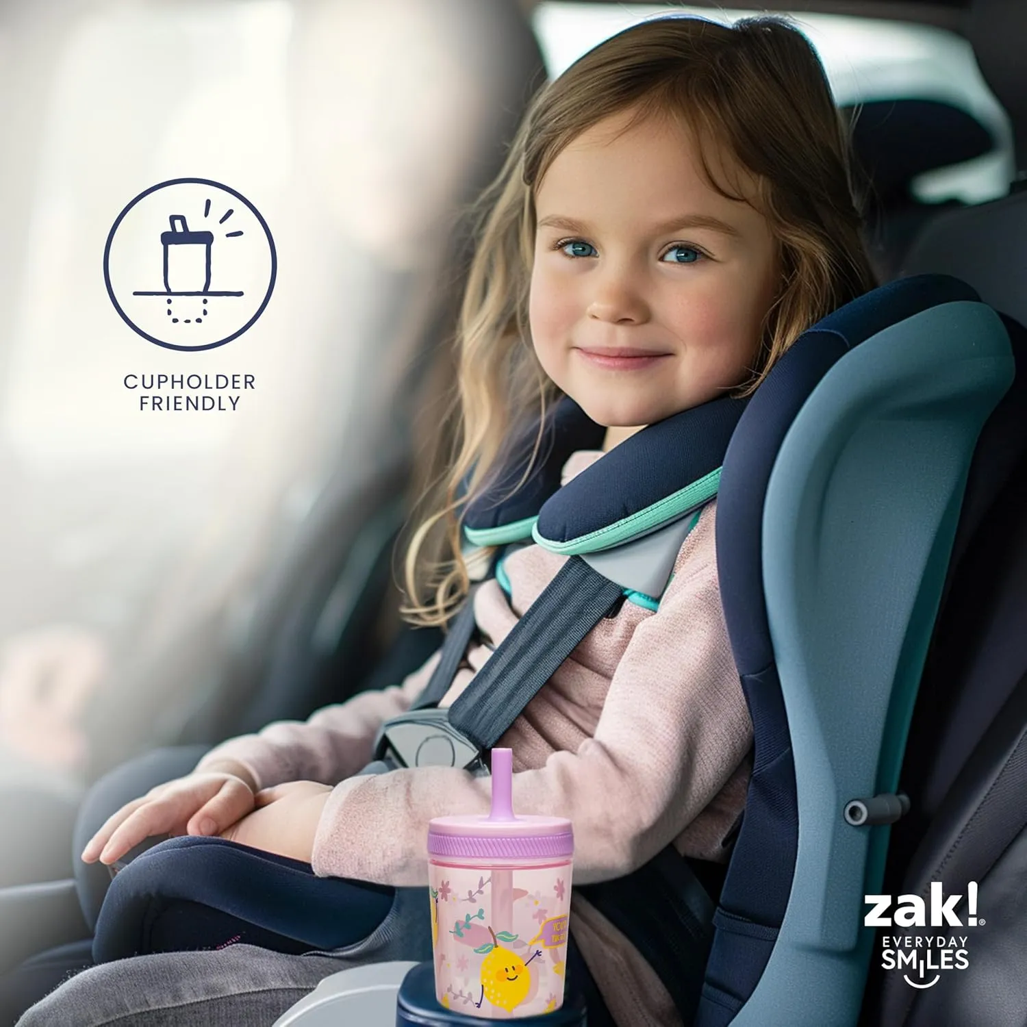 Zak Designs Disney Kelso Tumbler 15 oz Set (Minnie Mouse) Leak-Proof Screw-On Lid with Straw, Made of Durable Plastic and Silicone, Perfect Bundle for Kids